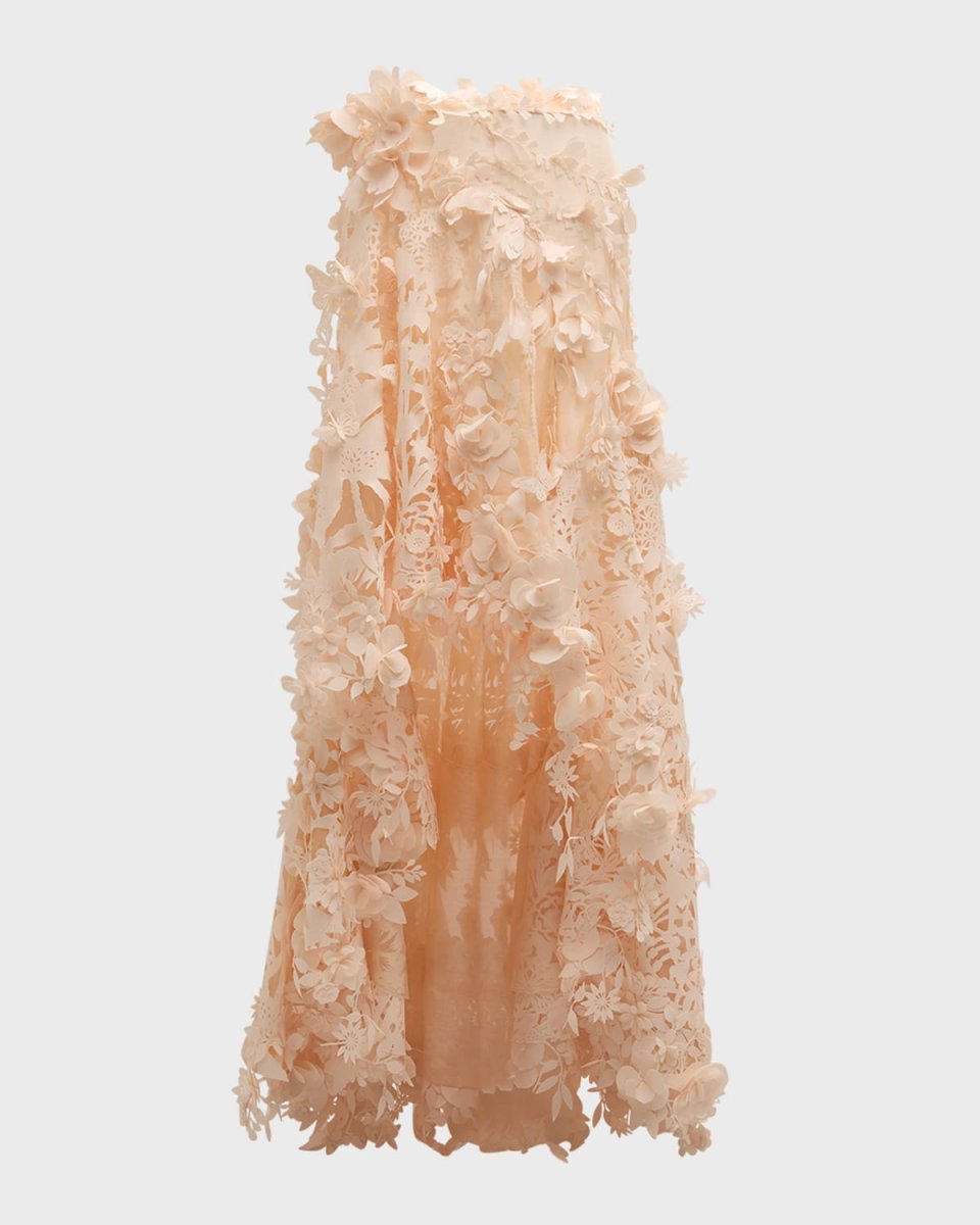 Natura Lasercut High-Low Skirt